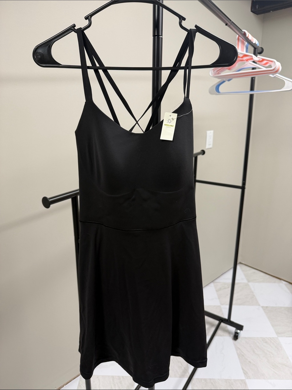 Aerie Black Athletic Dress